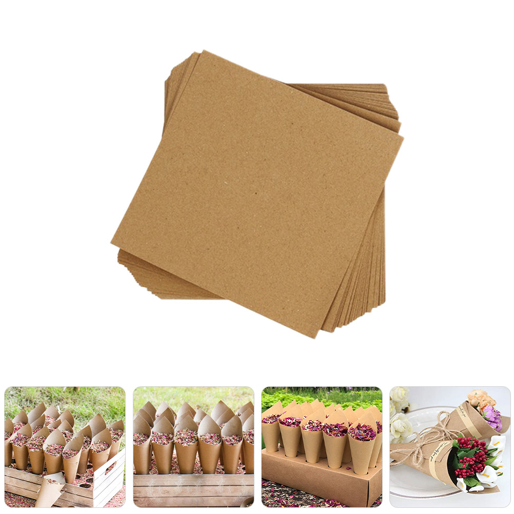 Papercraft Supply Confetti - 90 stuks papieren bloembladkegels, opvouwbare confettihouders