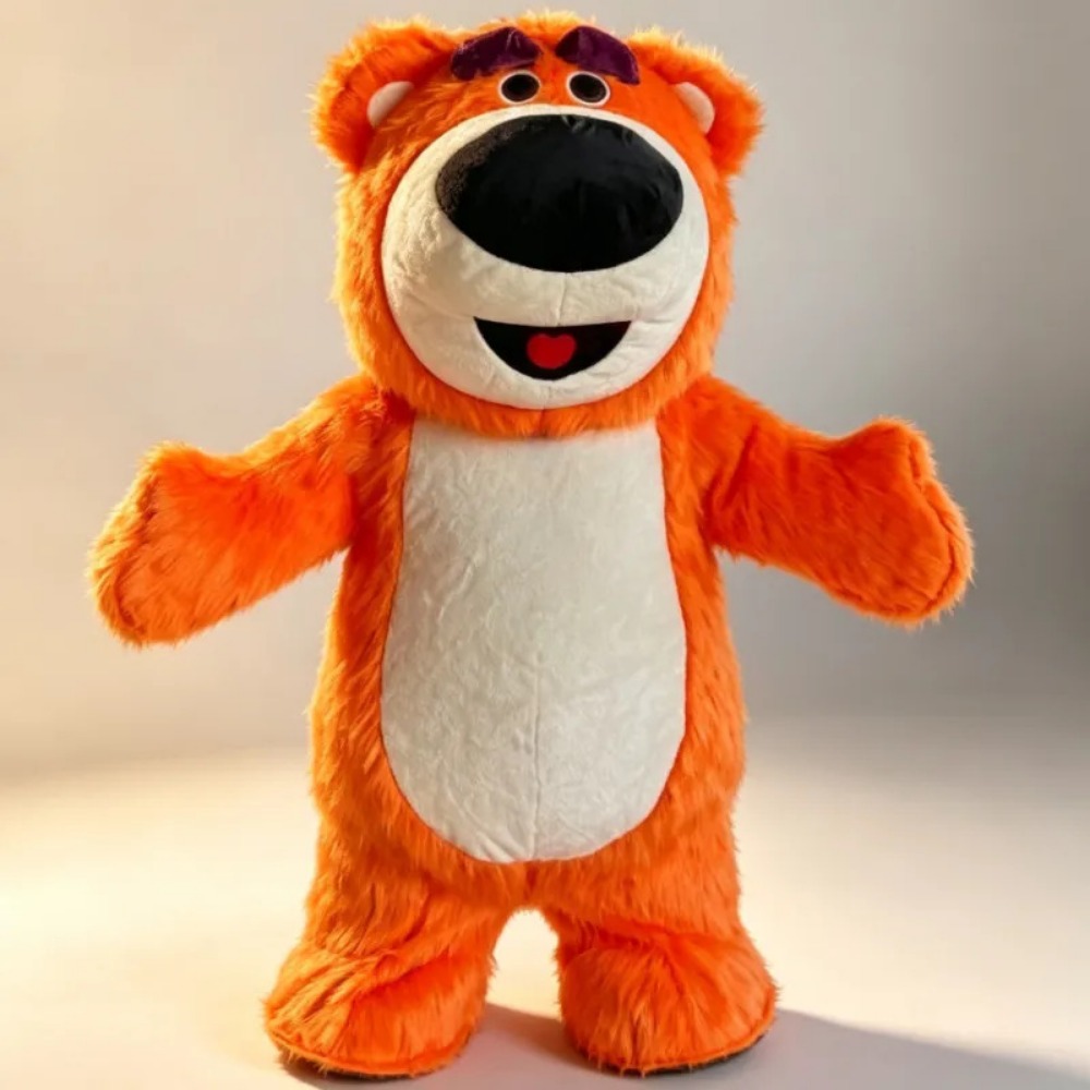 Event Party - Opblaasbaar oranje berenmascottekostuum, volledig lichaamspak voor
