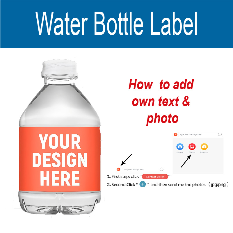 Party Event Supplier - Aangepaste waterfleslabels, gepersonaliseerde partyfavoren, elke thema-waterdichte