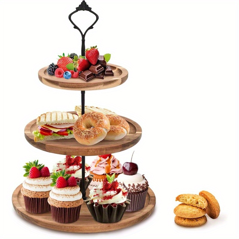 3-laags taartstandaard van aca - Cupcake Stand Tier recensie en prijs