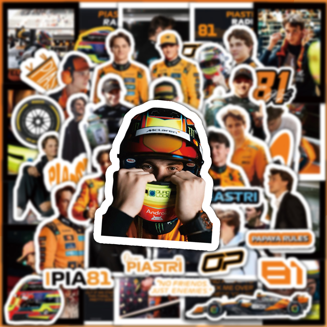 5-6 vellen F1-stickers, Norris - Supply Event recensie en prijs