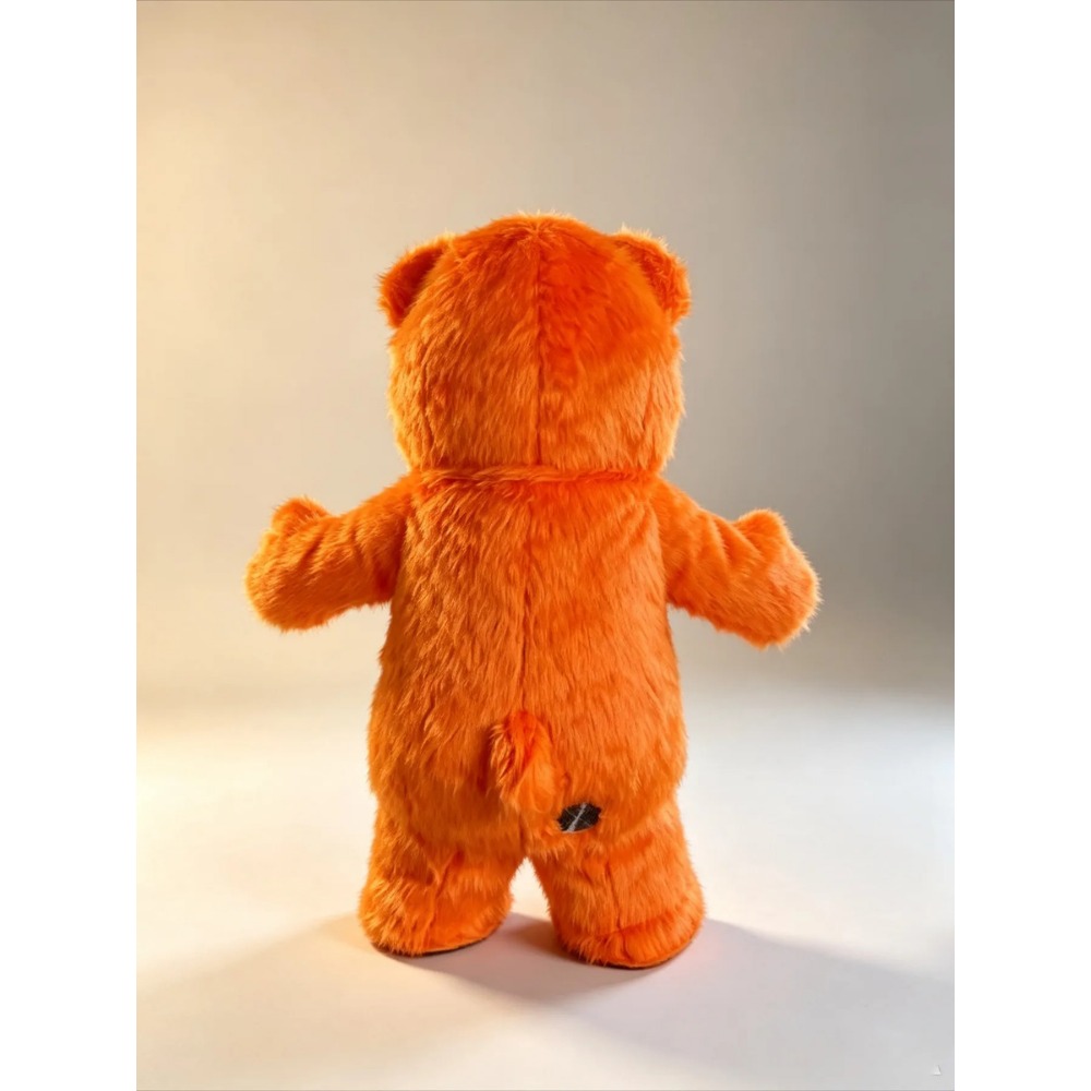 Opblaasbaar oranje berenmascot - Event Party recensie en prijs