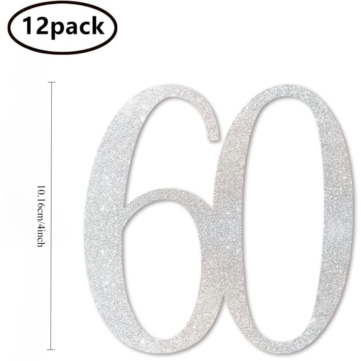 Set van 12 zilverkleurige glit - Centerpiece Stick recensie en prijs