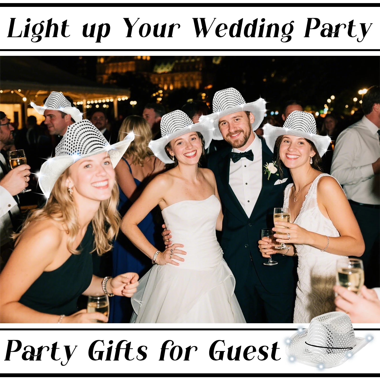 4/6/8/10/12/16 Stuks LED Cowbo - Party Hat Cone recensie en prijs