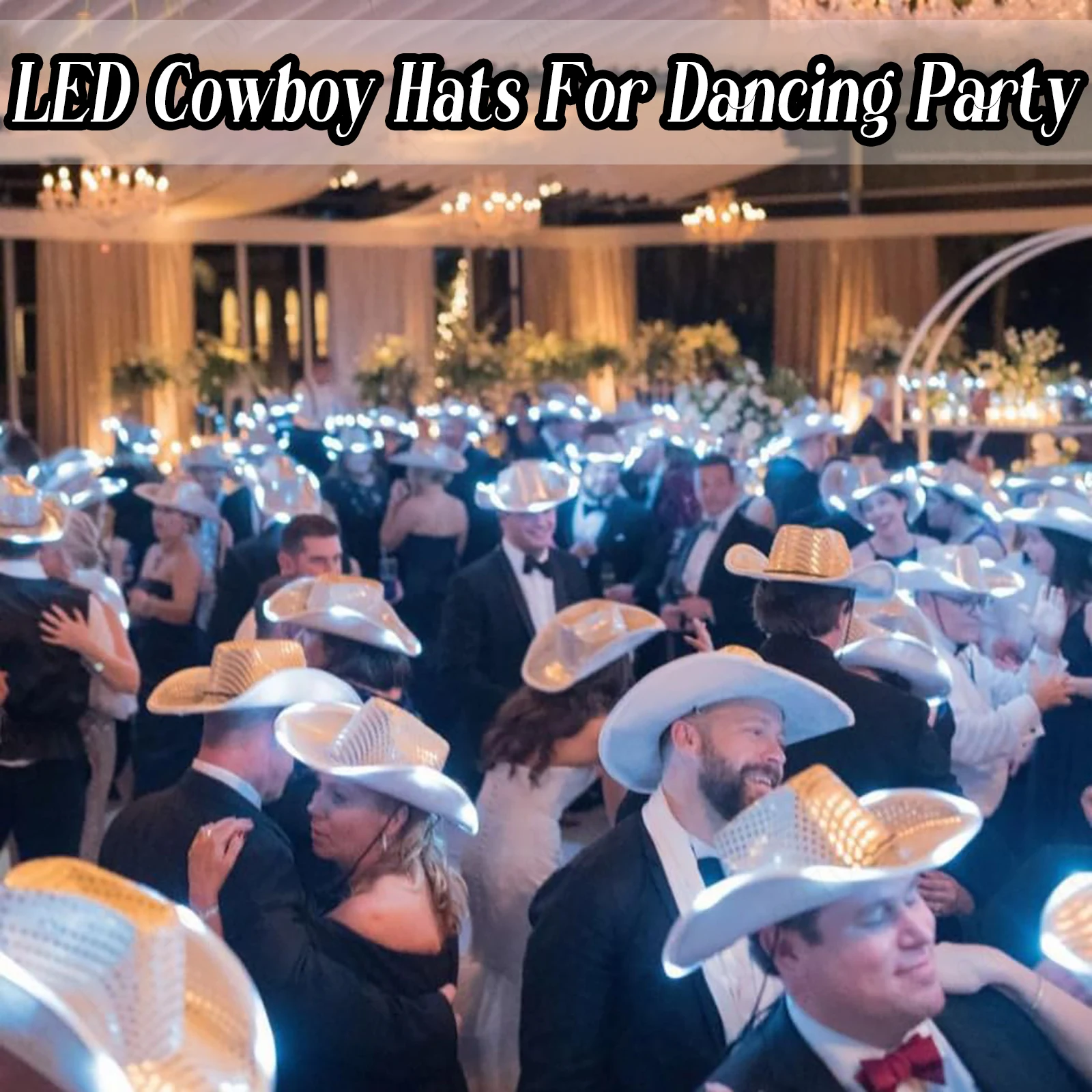 4/6/8/10/12/16 Stuks LED Cowbo - Party Hat Cone recensie en prijs