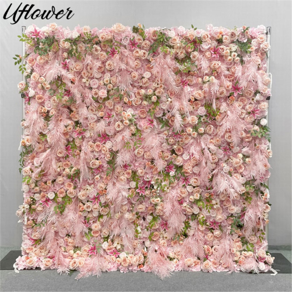 Uflower 5D Roze Roos Doek Bloe - Flower Wall Panel recensie en prijs