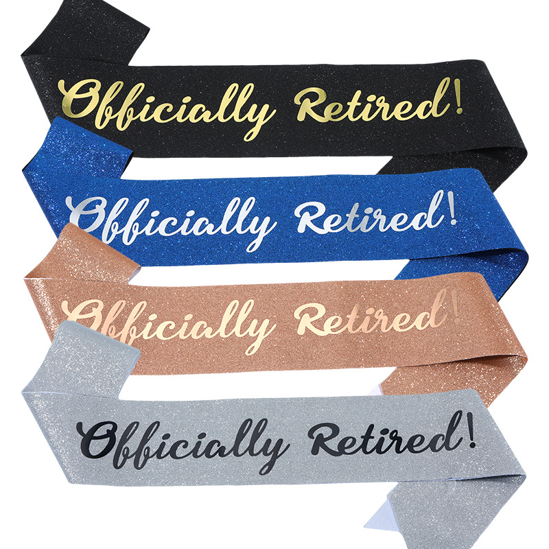 Officieel gepensioneerde sjerp - Birthday Sash Glitter recensie en prijs