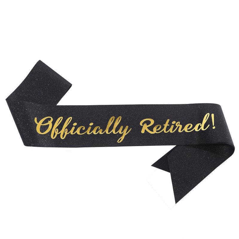 Officieel gepensioneerde sjerp - Birthday Sash Glitter recensie en prijs