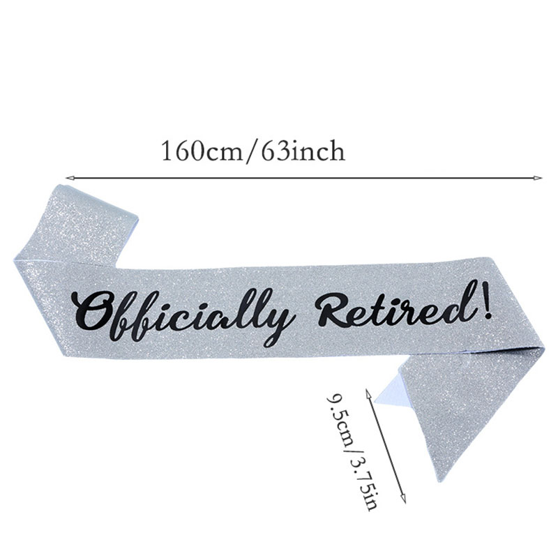 Officieel gepensioneerde sjerp - Birthday Sash Glitter recensie en prijs