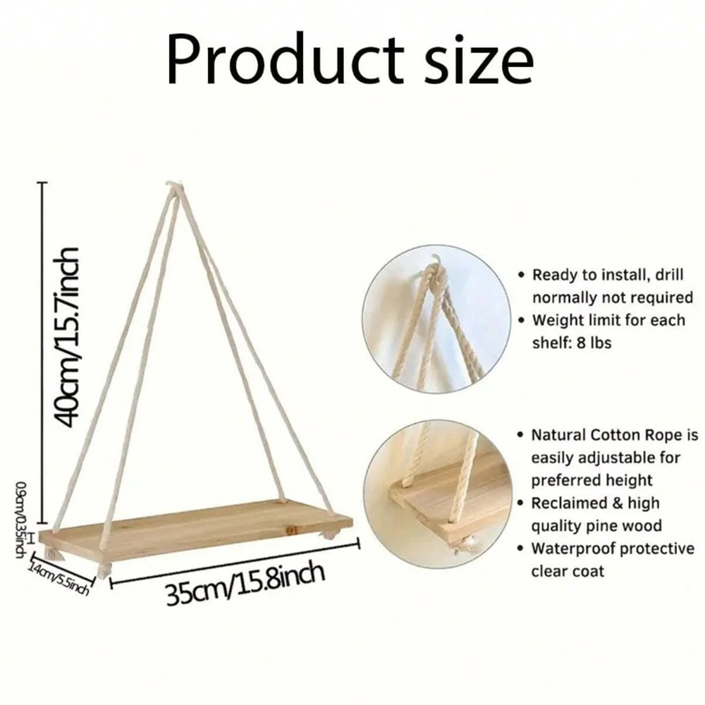 1Set Houten Hangende Planken S - Flower Wall Panel recensie en prijs